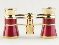 Veber Opera БГЦ 3x25 бинокль театральный красный/золотой