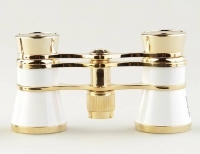 Veber Opera БГЦ 3x25 бинокль театральный белый/золотой