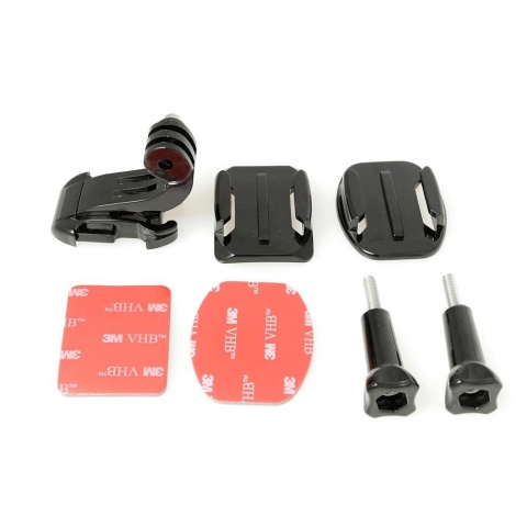 Fujimi GP HFM+3M set набор крепления GoPro на шлем с винтами и клейкой лентой
